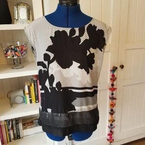 New York and Company Floral Blouse